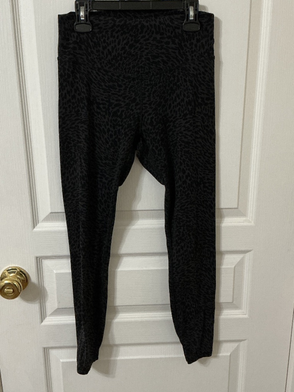Women’s Vuori all the form legging in black blurred torrent size medium